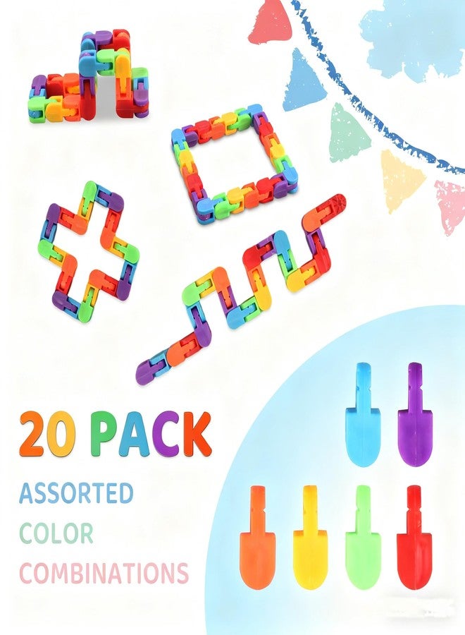 KOSIDEN 20pcs Wacky Track Fidget Toys Sensory -Party Favors,Goodie Bag,Bulk Fidget for Classroom ,School Students Gifts Prizes Birthday Christmas Stocking Stuffers for Kids ,Teens Adults - Image 2